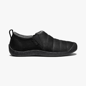 KEEN Férfi Howser II Bőr Slip On Fekete